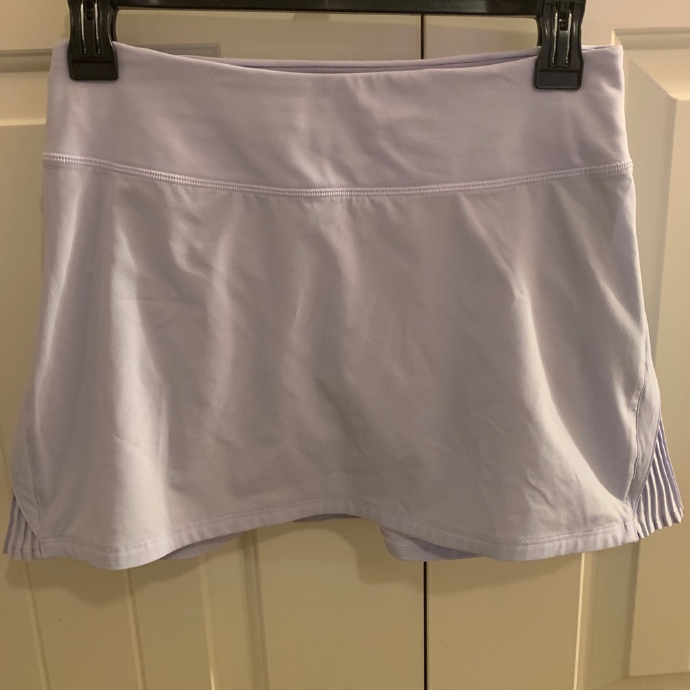 lululemon lilac play off the pleats skirt (size 4)